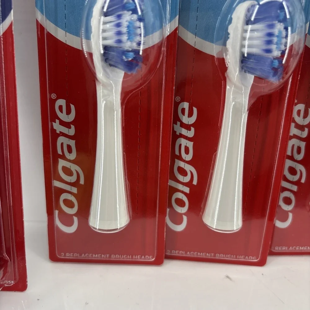 Colgate 360 Power Deep Clean Toothbrush & 6 Sonic Floss-Tip Brush Rep Heads Soft